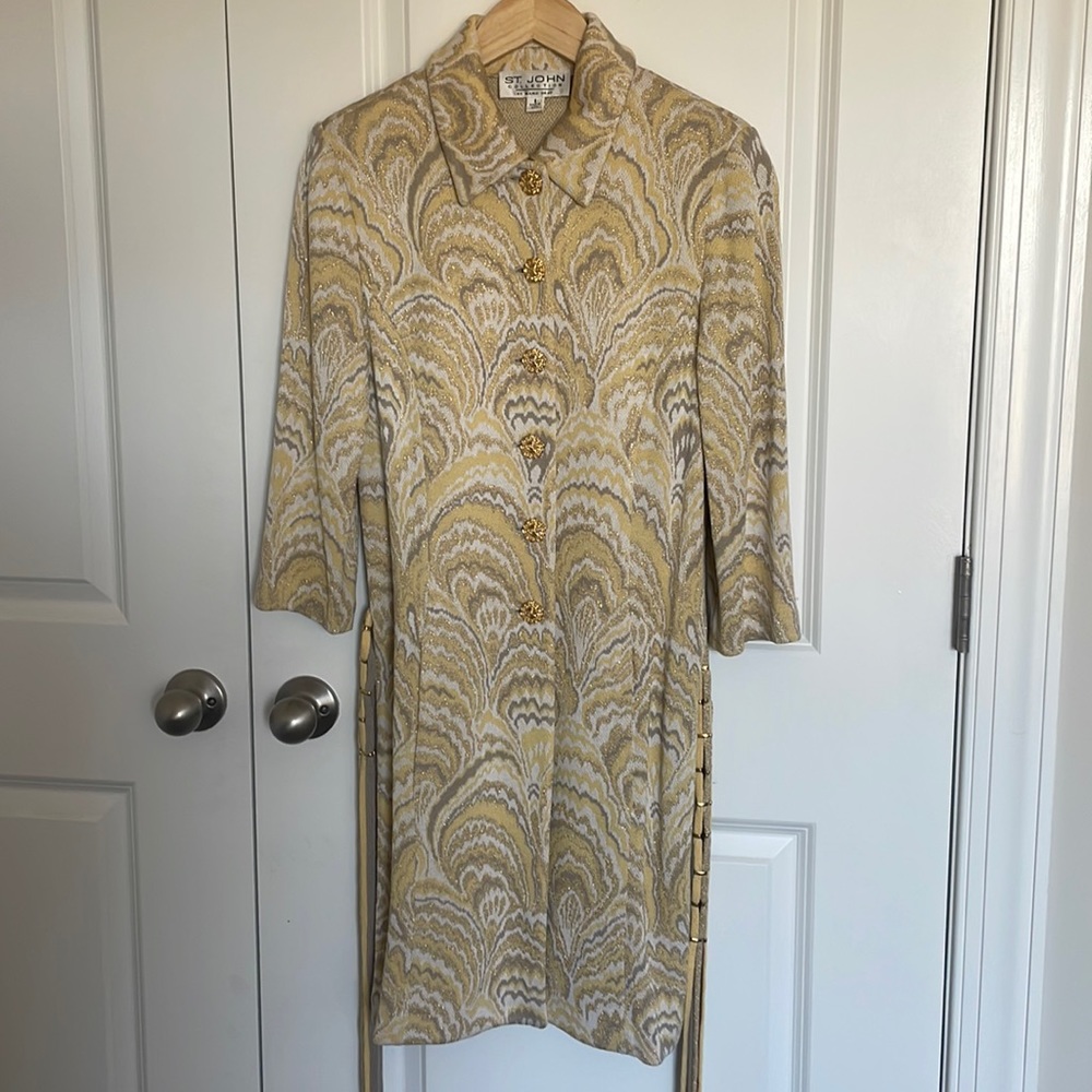 Vintage St. John Collection Belted Coat - Women’s Size 8